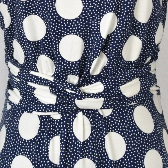 Boden Michelle Jersey Dress Polka Dot - 6 - Picture 3 of 9